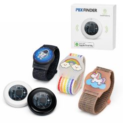 Rastreador GPS PBX FINDER Blanco y Negro Compatible con Apple + Correa
