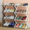 Zapatero Organizador Multifuncional de 4 Niveles con Diseño en Forma de X