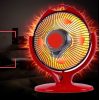Ventilador Calefactor Infrarrojo Eléctrico Halógeno Rojo JL Niva