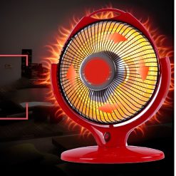Ventilador Calefactor Infrarrojo Eléctrico Halógeno Rojo JL Niva
