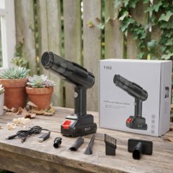 Aspiradora y Sopladora con Batería de 12V. + Accesorios