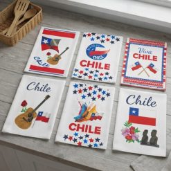 Pack x 12 Paños de Cocina Fiestas Patrias – Diseños Surtidos
