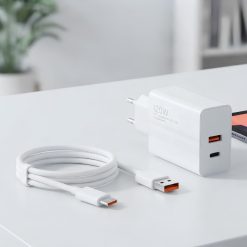 Cargador de Pared 120W Doble Puerto USB Y USB-C + Cable USB-C