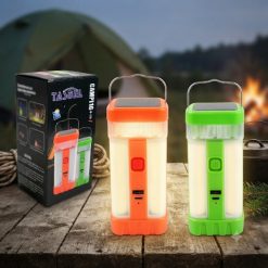 Lámpara Linterna Led Solar Recargable con Indicador de Carga