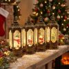 Farol Navideño con Efecto de Nieve en Remolino, Luz Led y Música