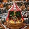 Circo Navideño con Movimiento Música y Luces Led