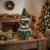 Villa Navideña Árbol de Navidad con Música, Movimiento y Luz