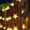 Guirnalda Solar de 20 Estrellas y Esferas Cálidas de 4,3 Mt.