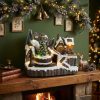 Villa Navideña Árbol de Navidad con Movimiento, Luz y Música