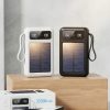 Power Bank Solar de 32.000 Mah con 2 Cables