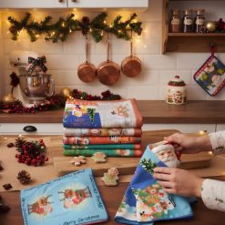 Pack x 12 Paños de Cocina Navidad – Diseños Surtidos