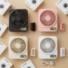 Ventilador Recargable con Soporte de Celular