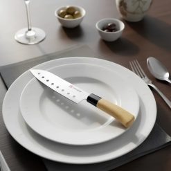 Cuchillo Alveolado de 24 Cms. de Acero Inoxidable
