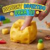 Juguete Antiestrés Squishy con Forma de Queso Cuadrado Grande