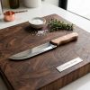 Cuchillo de Cocina de Acero Inoxidable con Mango de Madera Remachado de 20 Cms.