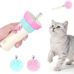 Juguete Interactivo con Lanzador para Gatos a Pilas