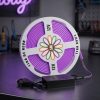 Cinta Led Neón de 5 Metros con Fuente de Poder Morado