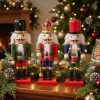 Set de 3 Cascanueces de Navidad de 15 Cms. Código JL01009