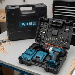 Taladro Tasbel W-155 con 2 Baterías y Mandril Metálico