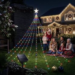 Árbol Solar Led Multicolor con Estrella